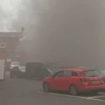 Firefighters battle Atlantic Street industrial fire