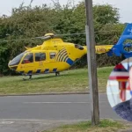 Hospitalised After Crash Prompts Air Ambulance Landing