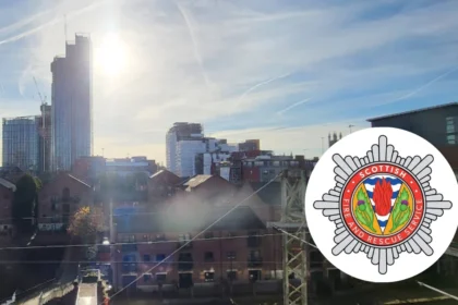 Moorland Blaze Erupts North of Greater Manchester