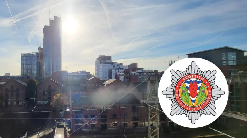 Moorland Blaze Erupts North of Greater Manchester