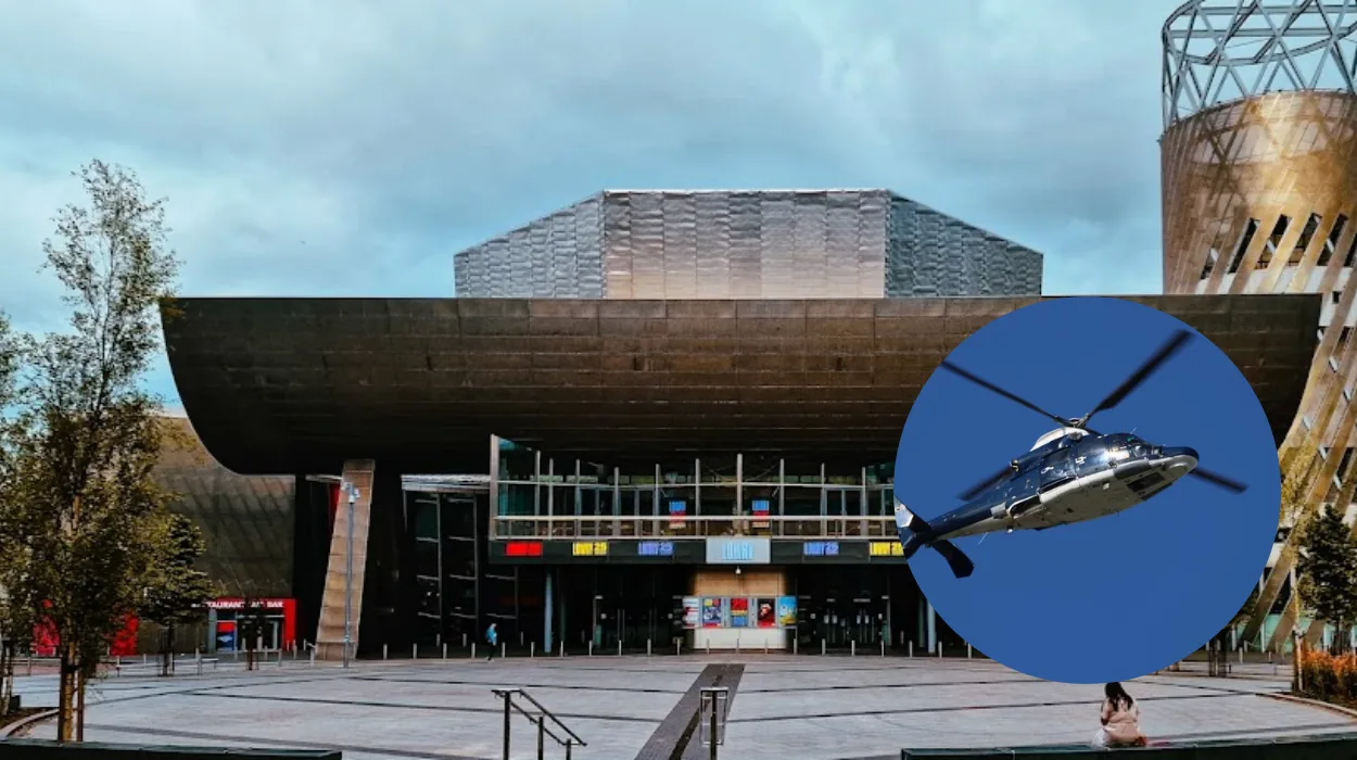 SAS Helicopters Spark Panic at MediaCity, Salford Quays 2026