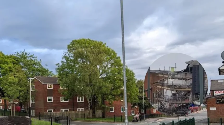Town Centre Collapse in Oldham 2026