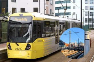 Extended Tram Serves 7 Lines at Central Stop, Manchester 2026