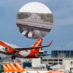 M56 crash blocks motorway near Airport Manchester 2026