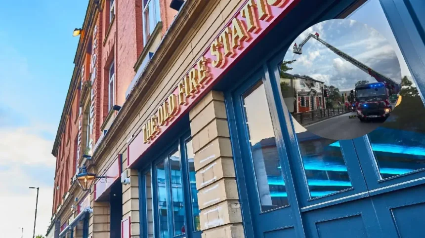 Emergency Crews Battle Blaze at Failsworth Pub on Oldham Road