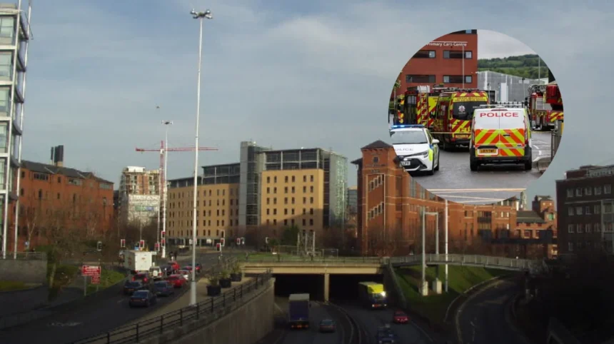 Major emergency response halts traffic on Bury’s Rochdale Road