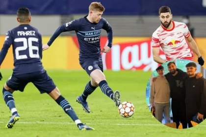 Man City star visits Sul Lago in Oldham