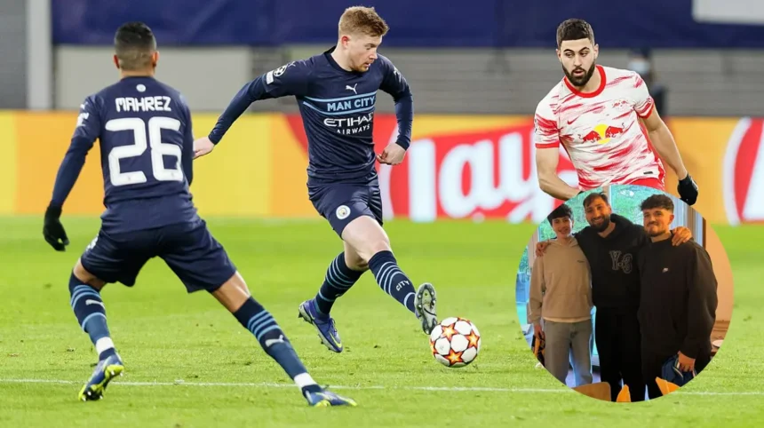Man City star visits Sul Lago in Oldham