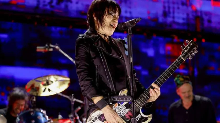 Joan Jett rocking Manchester's stage in July