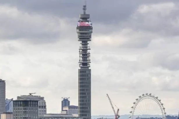 DEC Venezuela Earthquake Appeal BT Tower display