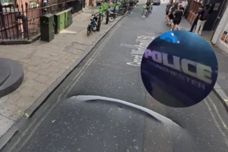 Two young riders hospitalised after Manchester moped collision on Center Street