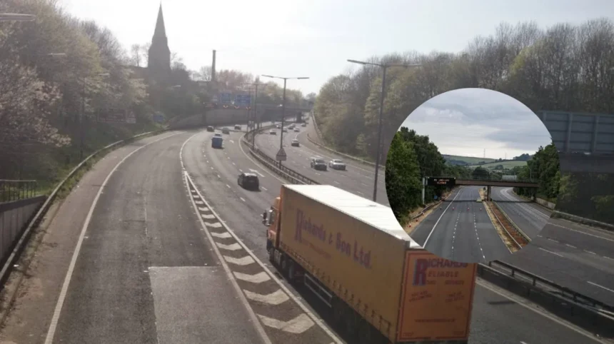 Tameside M67 closure Police investigate human remains find