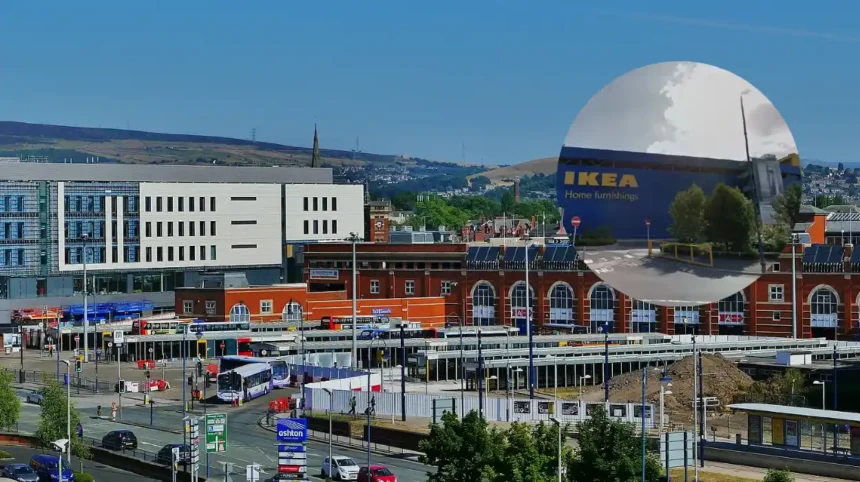 Air ambulance lands on IKEA roof as woman hurt in Ashton store