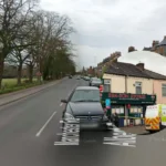 Armed police Walkden Cordon in place on Manchester Road