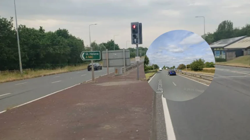 Golborne A580 Crash