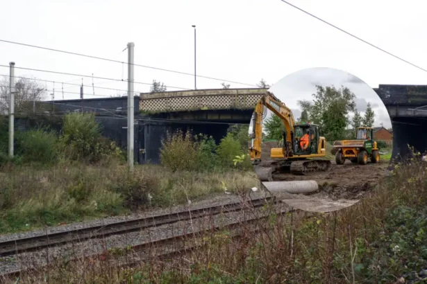 Golborne Rail Station Work Starts Opening for Wigan Town