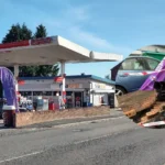 Little Lever crash vehicle strikes Esso petrol station