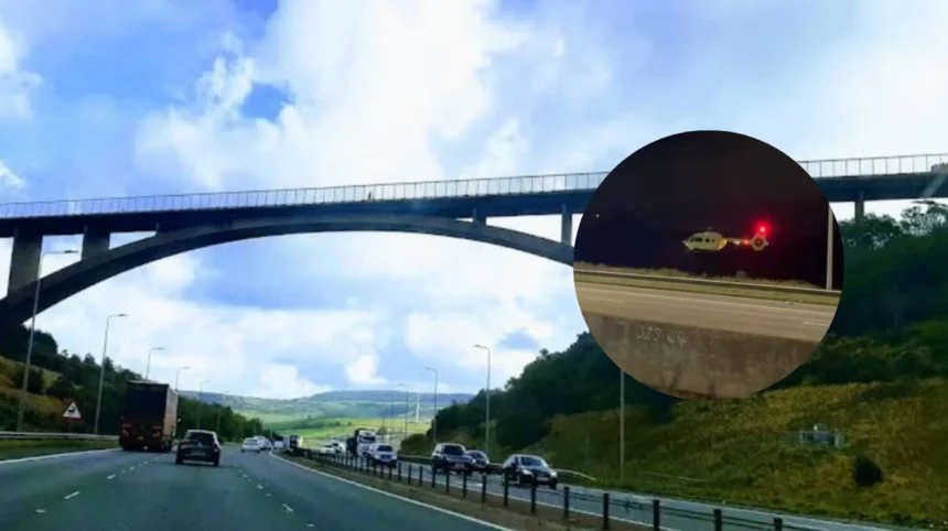 M62 bridge fall 33-year-old woman dies after overnight closure 2026