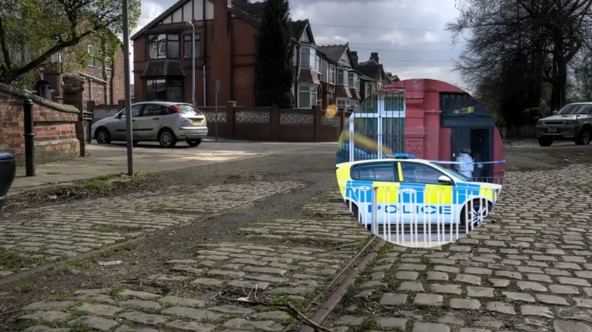 Man Dies at Salford House as Five People Are Arrested