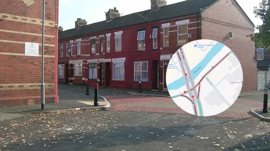 Stockport crash live Van and motorcycle collide on St Mary Way