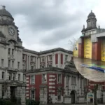 Storm Austen Damage Signage Falls at Wingates ATS Site, Manchester 2026